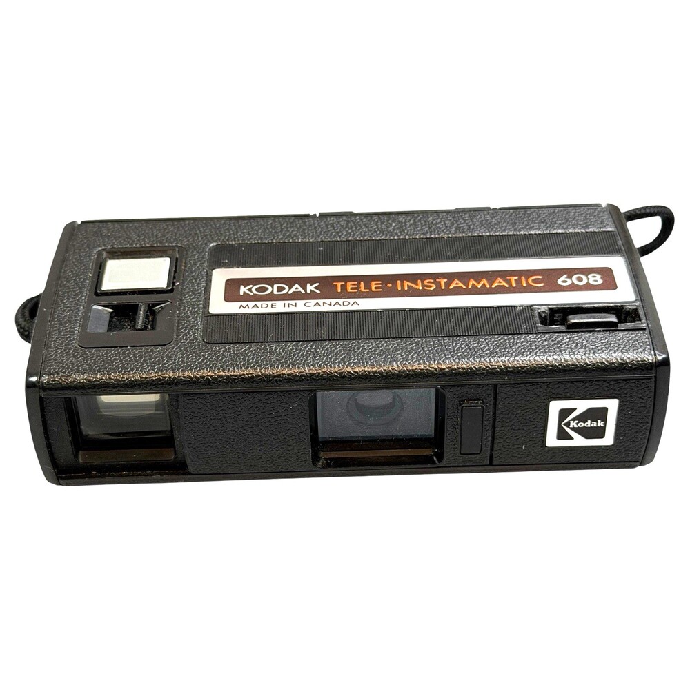 Kodak Trimlite Tele-Instamatic 608 Camera w/ Disposable Flash* Tested*